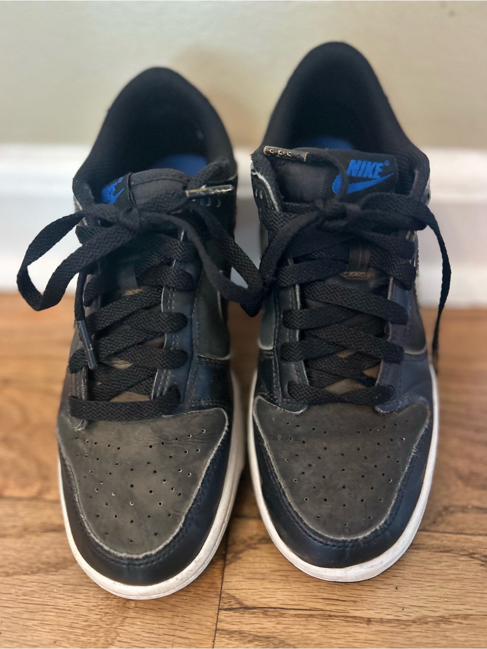 Boys 6Y Nike Dunk Low SE 'Black Croc' sneakers